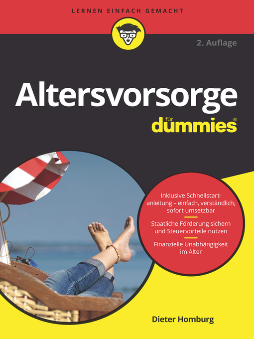 Title details for Altersvorsorge für Dummies by Dieter Homburg - Available